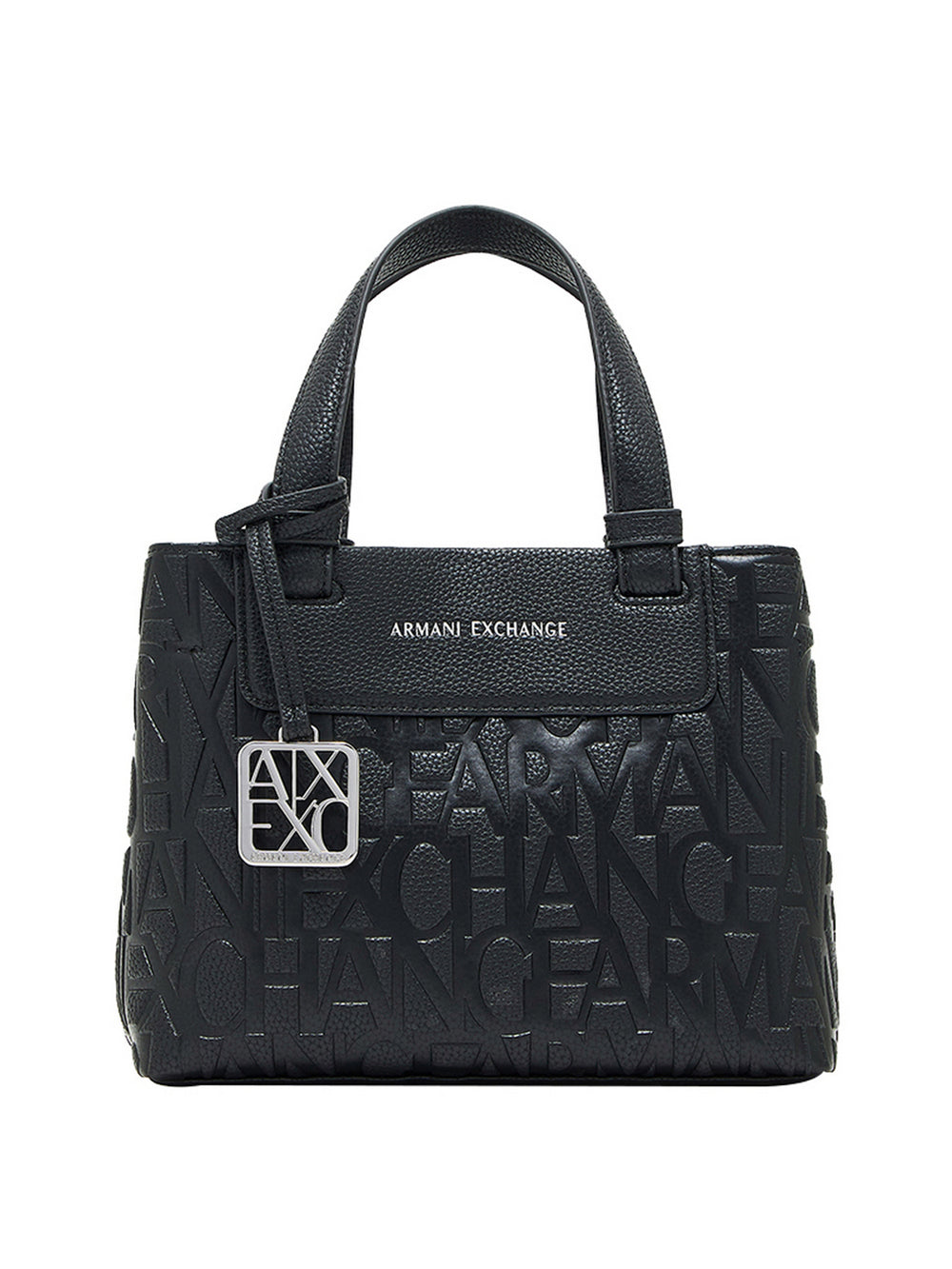 Armani Exchange Shopper Armani Exchange Tono Su Tono - Nero