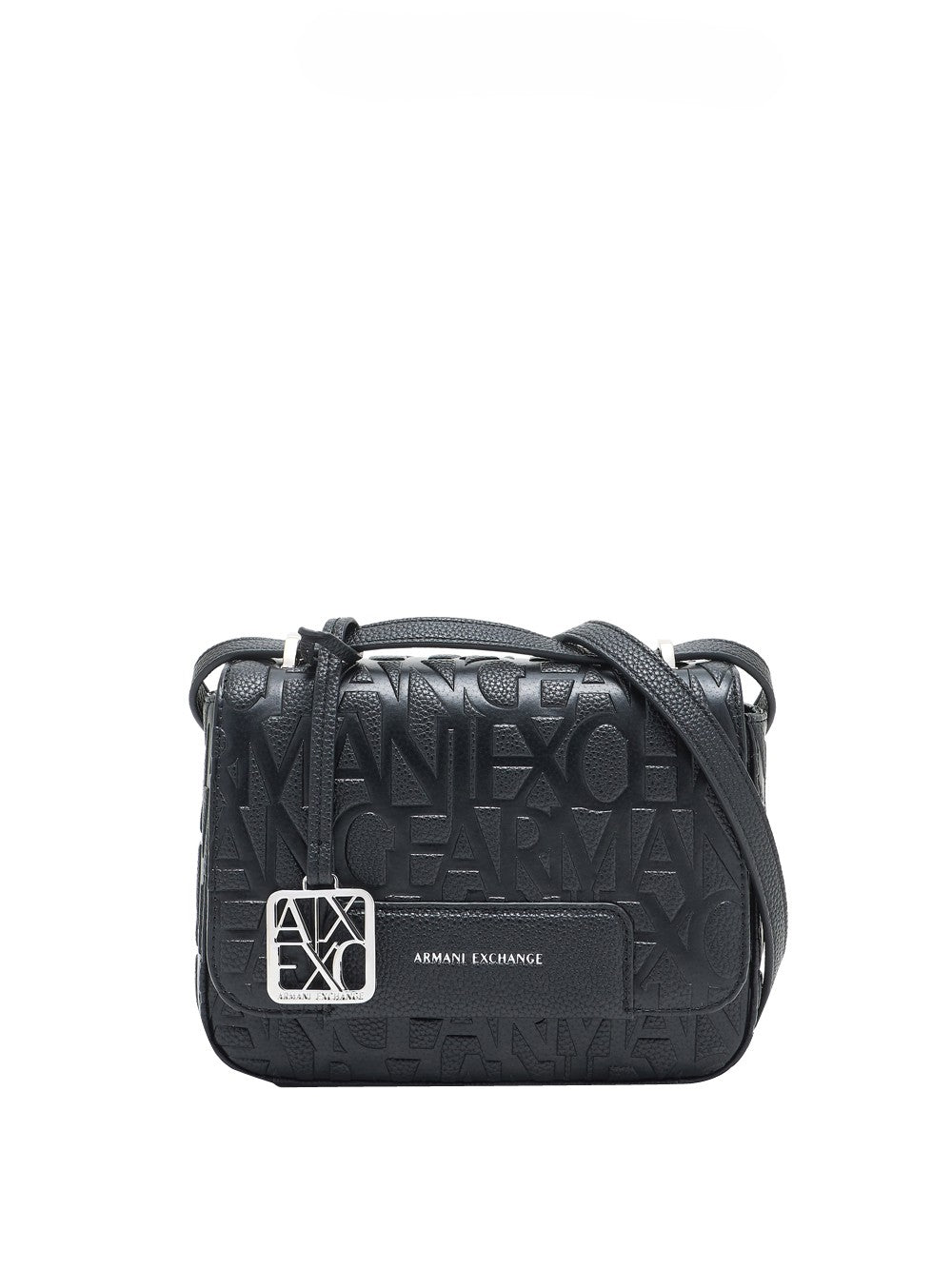 ARMANI EXCHANGE Borsa A Tracolla Armani Exchange Con Logo All Over Nero