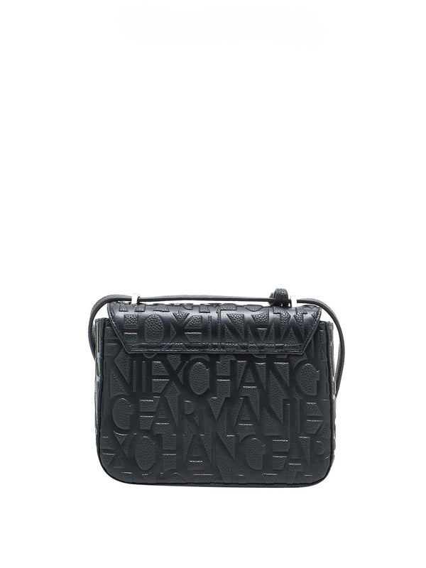 ARMANI EXCHANGE Borsa A Tracolla Armani Exchange Con Logo All Over Nero