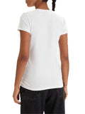 ARMANI EXCHANGE T-shirt Armani Exchange slim fit in jersey di cotone stretch Bianco