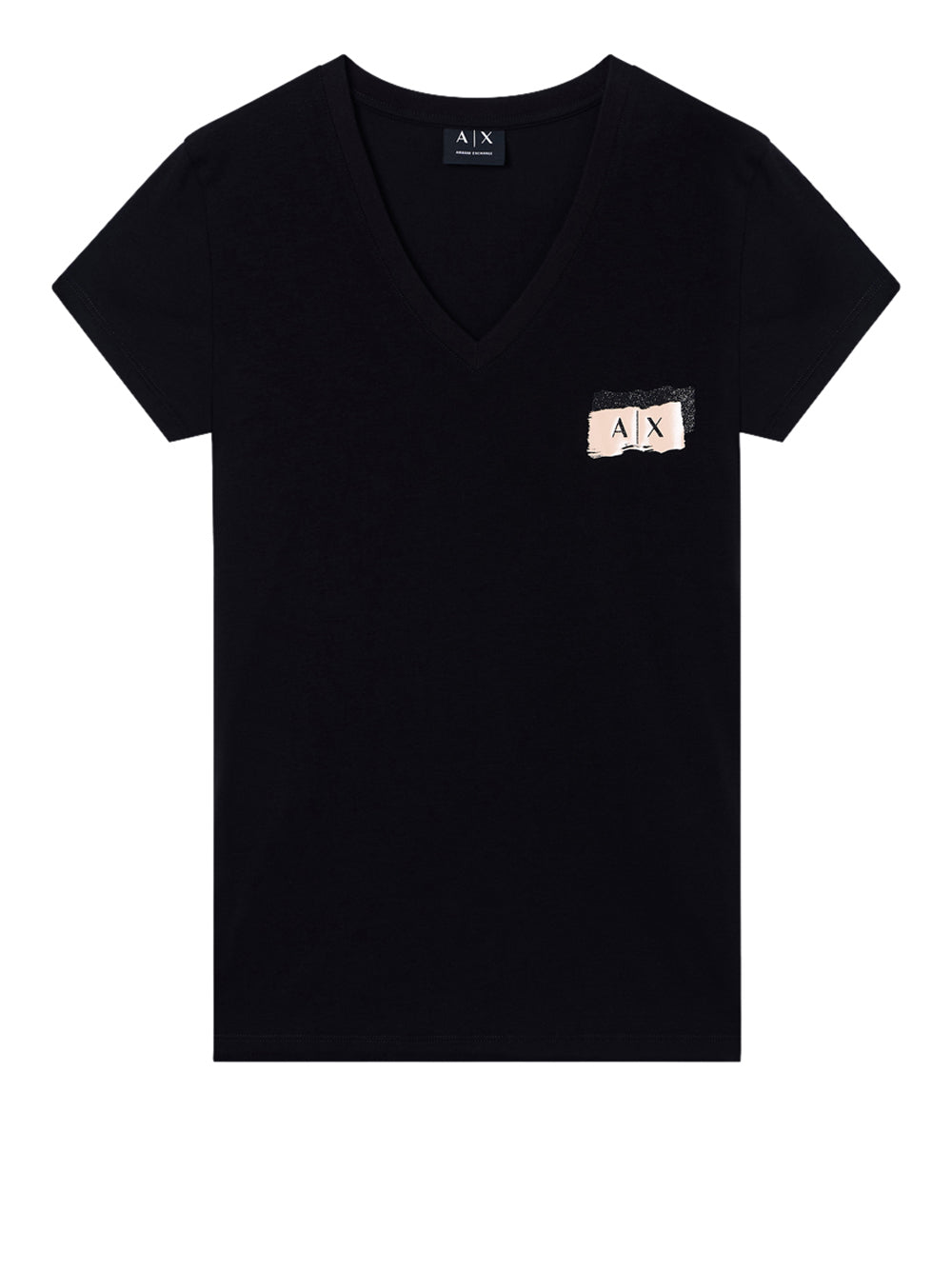 ARMANI EXCHANGE T-shirt Armani Exchange slim fit in jersey di cotone stretch Nero