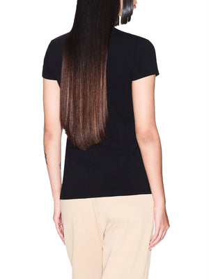 ARMANI EXCHANGE T-shirt Armani Exchange slim fit in jersey di cotone stretch Nero