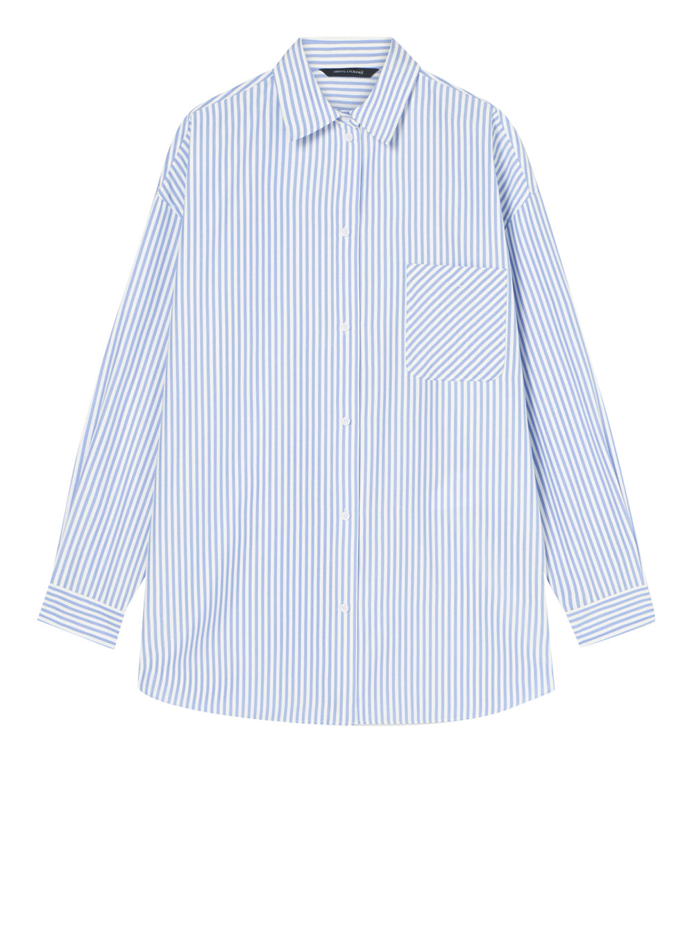 ARMANI EXCHANGE Camicia Armani Exchange Over A righe Bianco/Blu