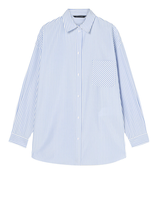 ARMANI EXCHANGE Camicia Armani Exchange Over A righe Bianco/Blu