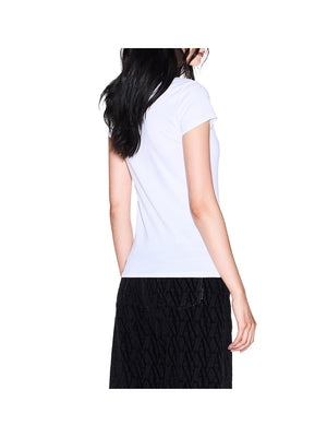 ARMANI EXCHANGE T-shirt Armani Exchange Slim Fit Con Logo Lettering - Bianco