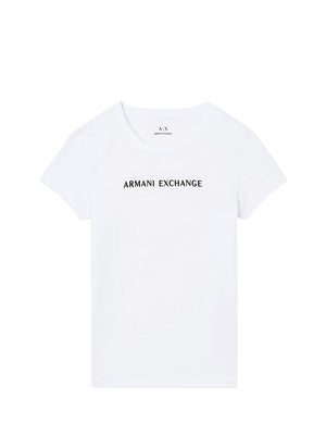 ARMANI EXCHANGE T-shirt Armani Exchange Slim Fit Con Logo Lettering - Bianco