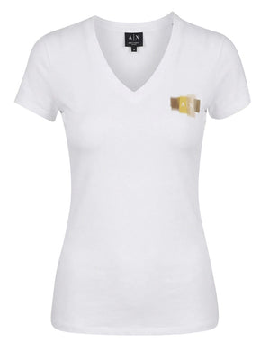 ARMANI EXCHANGE T-Shirt Armani Exchange Logo Frontale - Bianco