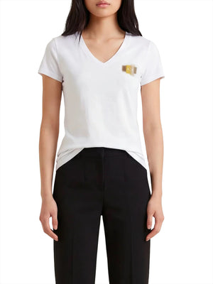 ARMANI EXCHANGE T-Shirt Armani Exchange Logo Frontale - Bianco