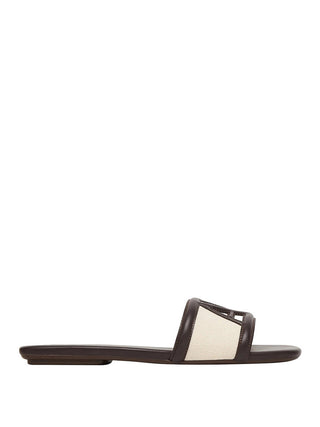 Armani Exchange Sandalo Basso Armani Exchange - Crema/Marrone Scuro