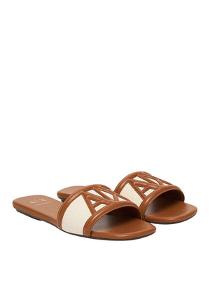 Armani Exchange Sandalo Basso Armani Exchange - Crema/Marrone
