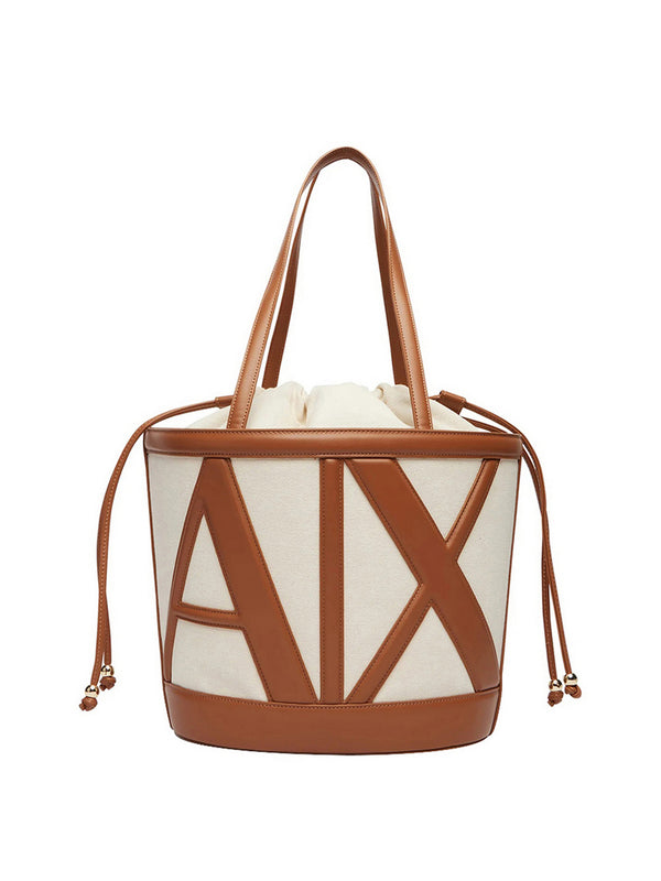 Armani Exchange Shopper Armani Exchange - Crema/Marrone