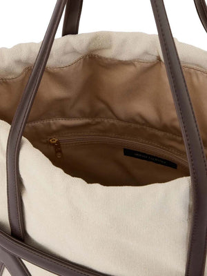 Armani Exchange Borsa Shopper Armani Echange - Bianco/Marrone