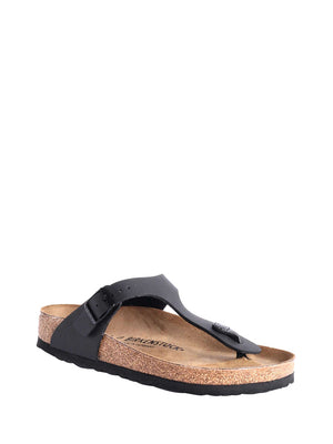 BIRKENSTOCK Ciabatte Gizeh Birko Flor Unisex - Nero