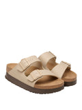 Birkenstock Ciabatte Birkenstock Arizona Platform - Beige