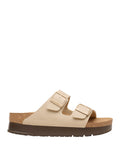 Birkenstock Ciabatte Birkenstock Arizona Platform - Beige