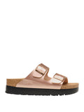 Birkenstock Ciabatte Birkenstock Arizona Platform - Rose Gold