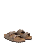 BIRKENSTOCK Ciabatte Arizona Birkibuc Unisex - Beige
