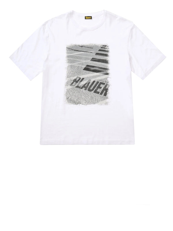 BLAUER T-Shirt Blauer Ryder - Bianco