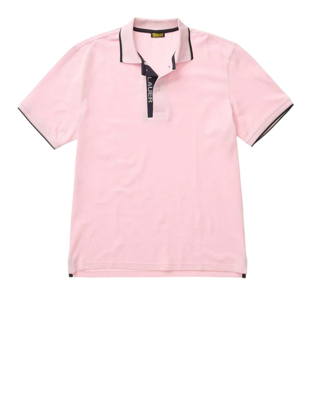 BLAUER Polo Doppia Riga Logata Parkson Blauer - Rosa