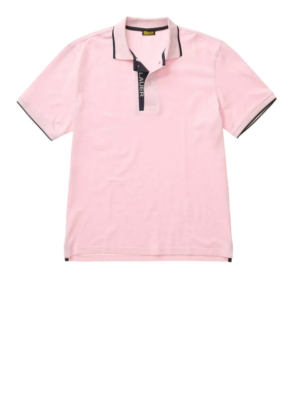 BLAUER Polo Doppia Riga Logata Parkson Blauer - Rosa