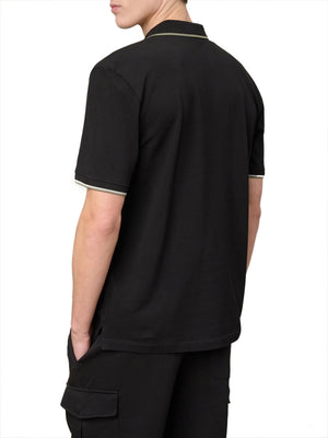 BLAUER Polo Doppia Riga Logata Parkson Blauer - Nero