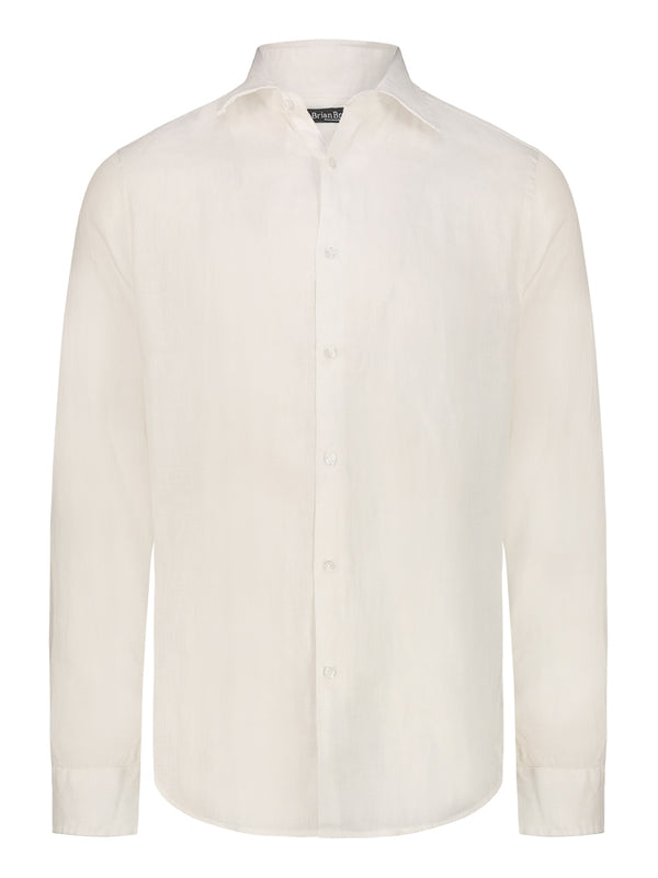 Brian Brome Camicia Uomo - Bianco
