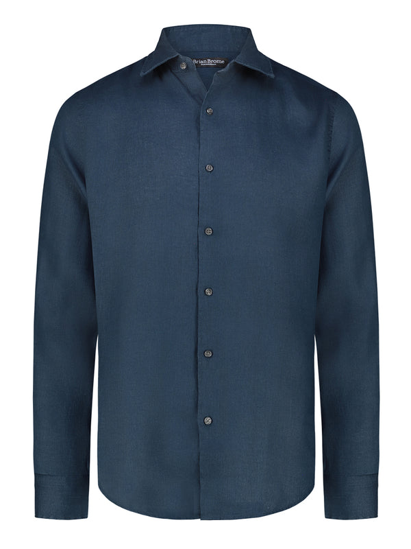 Brian Brome Camicia Uomo - Blu