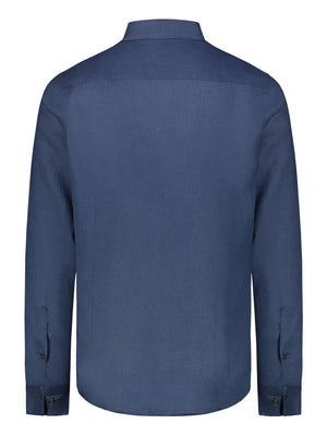 Brian Brome Camicia Uomo - Blu