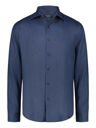 Brian Brome Camicia Uomo - Blu