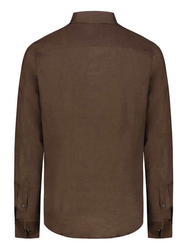 Brian Brome Camicia Uomo - Marrone