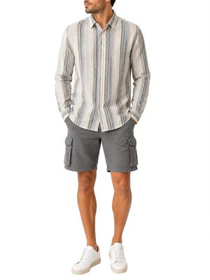 BRIAN BROME Camicia Brian Brome Rigata - Multicolore