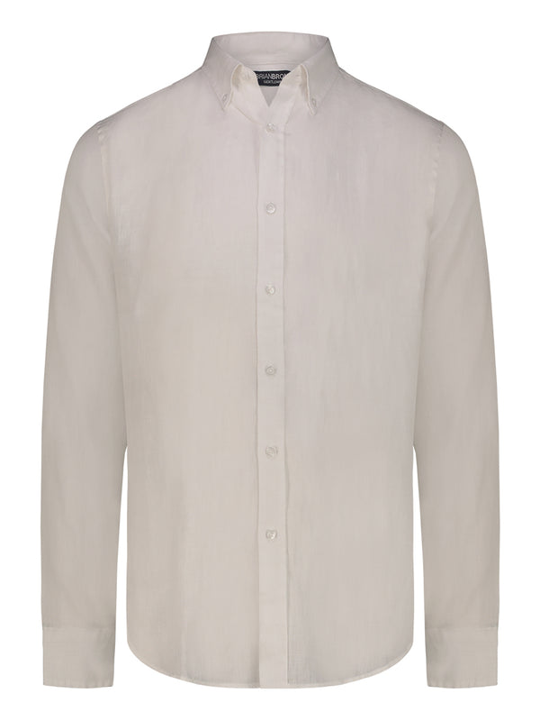 Brian Brome Camicia Uomo - Bianco