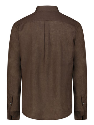 Brian Brome Camicia Uomo - Marrone