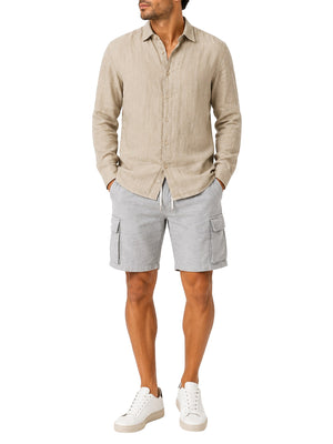 BRIAN BROME Camicia Brian Brome In Tinta Unita - Fango