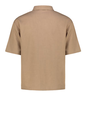 Brian Brome Camicia Uomo - Beige