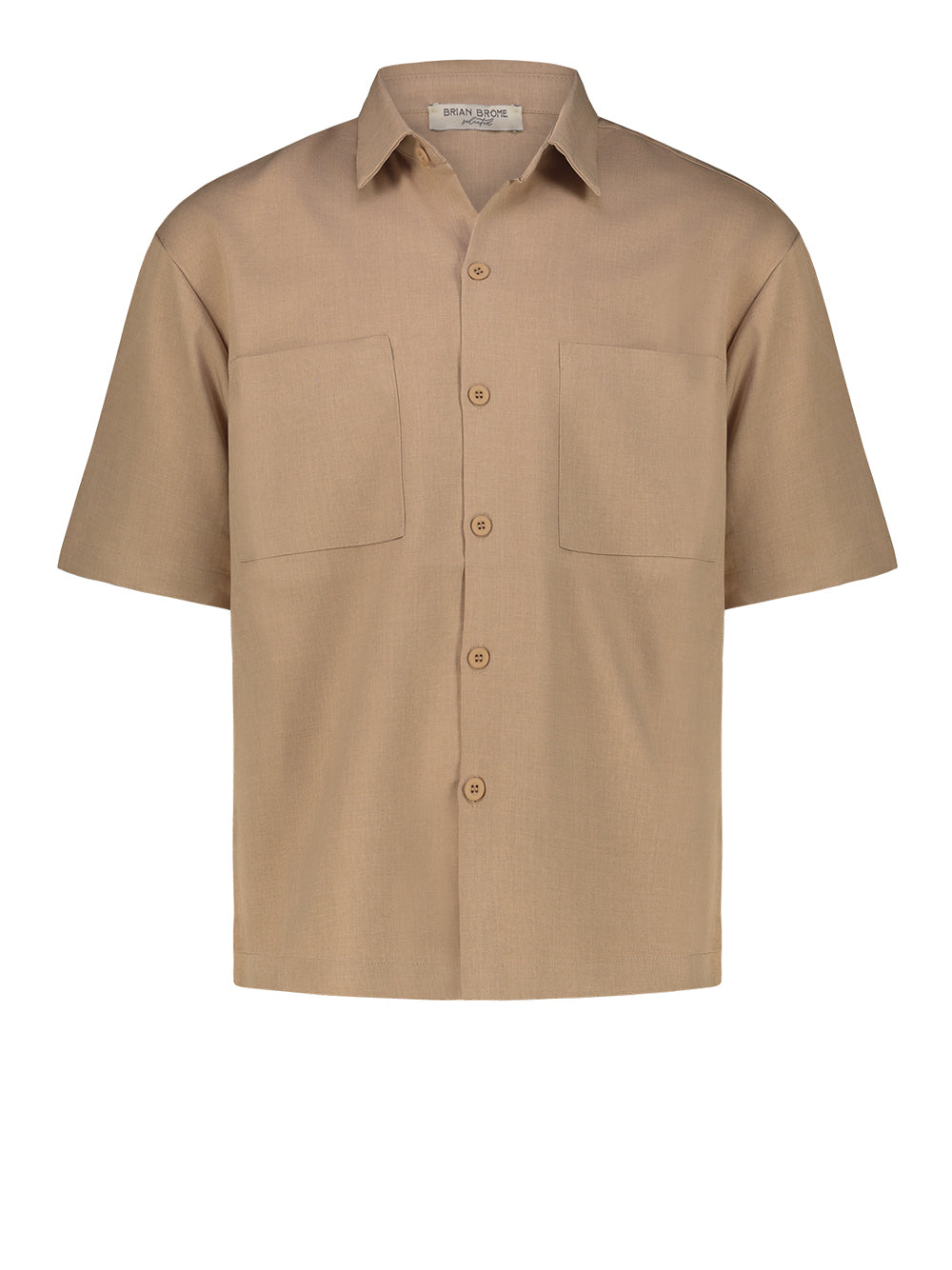 Brian Brome Camicia Uomo - Beige