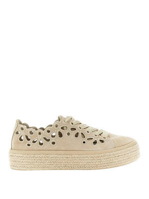 Cafè Noir Sneakers Café Noir Con Ricamo - Beige