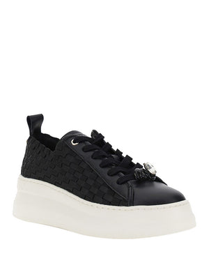 Cafè Noir Sneakers Café Noir Con Gros Grain Intrecciati - Nero