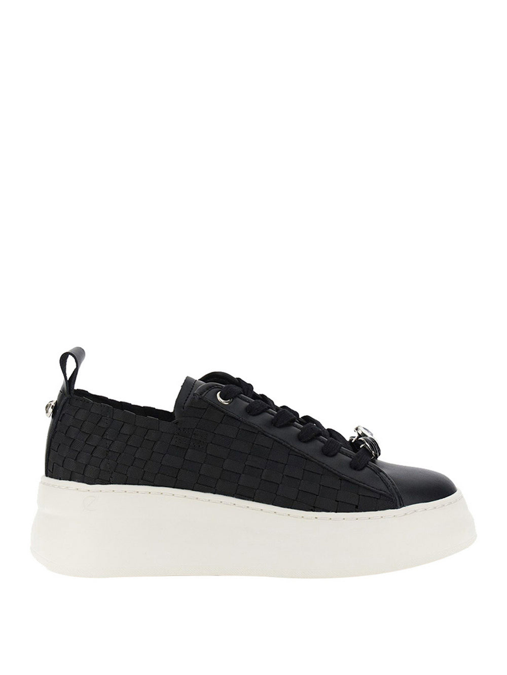 Cafè Noir Sneakers Café Noir Con Gros Grain Intrecciati - Nero