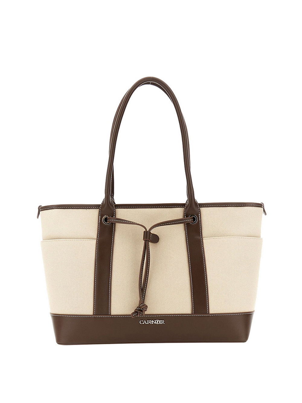 Cafè Noir Shopper Café Noir Effetto Canvas - Beige/Marrone