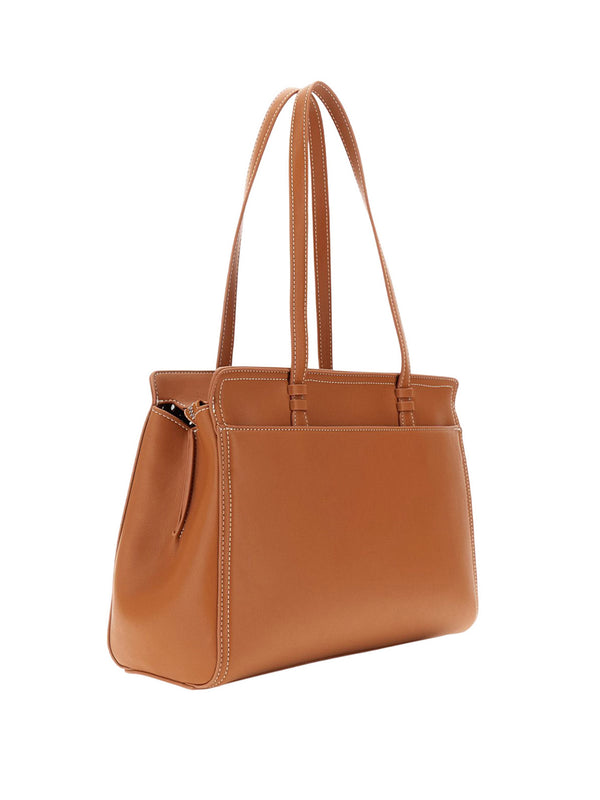 CAFE'NOIR Shopper Café Noir Con Traforatura Geometrica - Cuoio