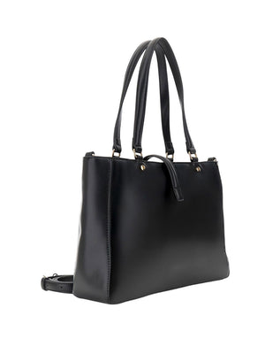 CAFE'NOIR Borsa A Mano Café Noir Con Pannello Intrecciato - Nero