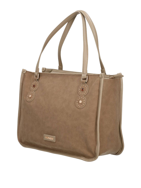 CAFE'NOIR Borsa Shopper Effetto Camoscio Cafe'Noir - Fango
