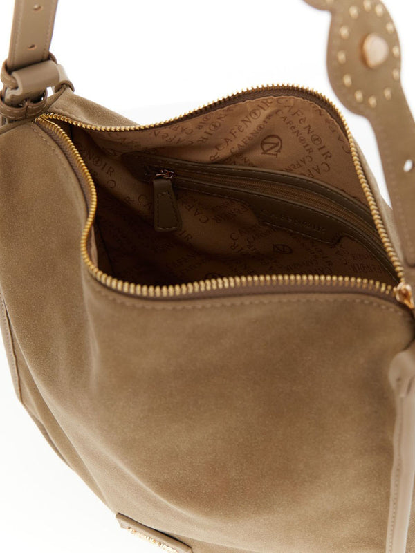 CAFE'NOIR Shopper Café Noir Effetto Camoscio - Fango
