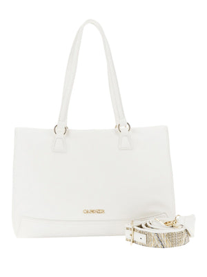 CAFE'NOIR Shopper Café Noir Effetto Pelle - Bianco