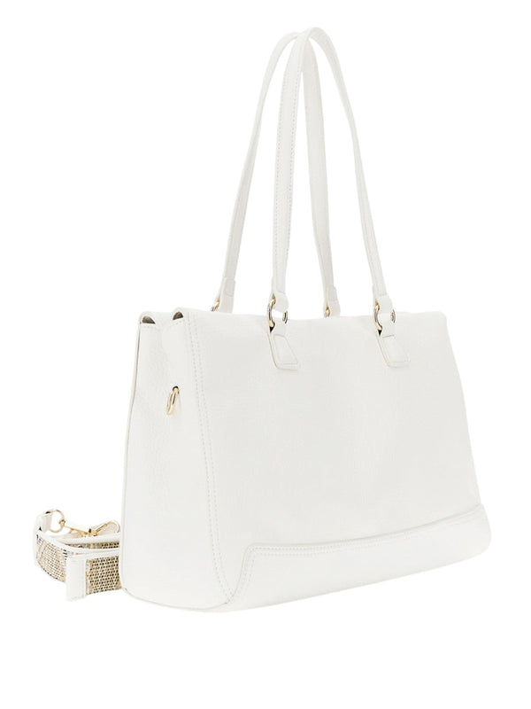 CAFE'NOIR Shopper Café Noir Effetto Pelle - Bianco