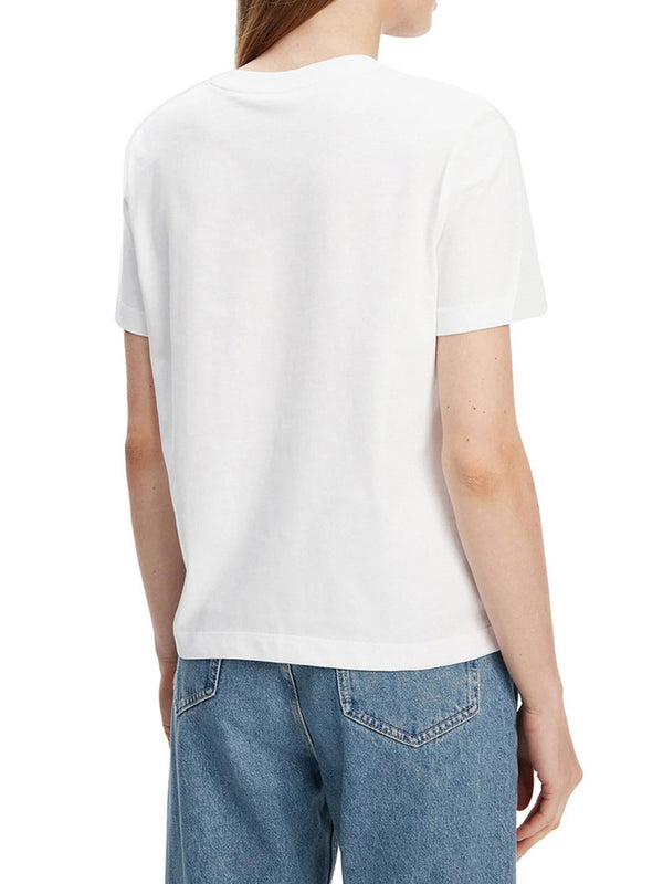 Calvin Klein T-Shirt A - Ss Classic 20S J Donna - Bianco