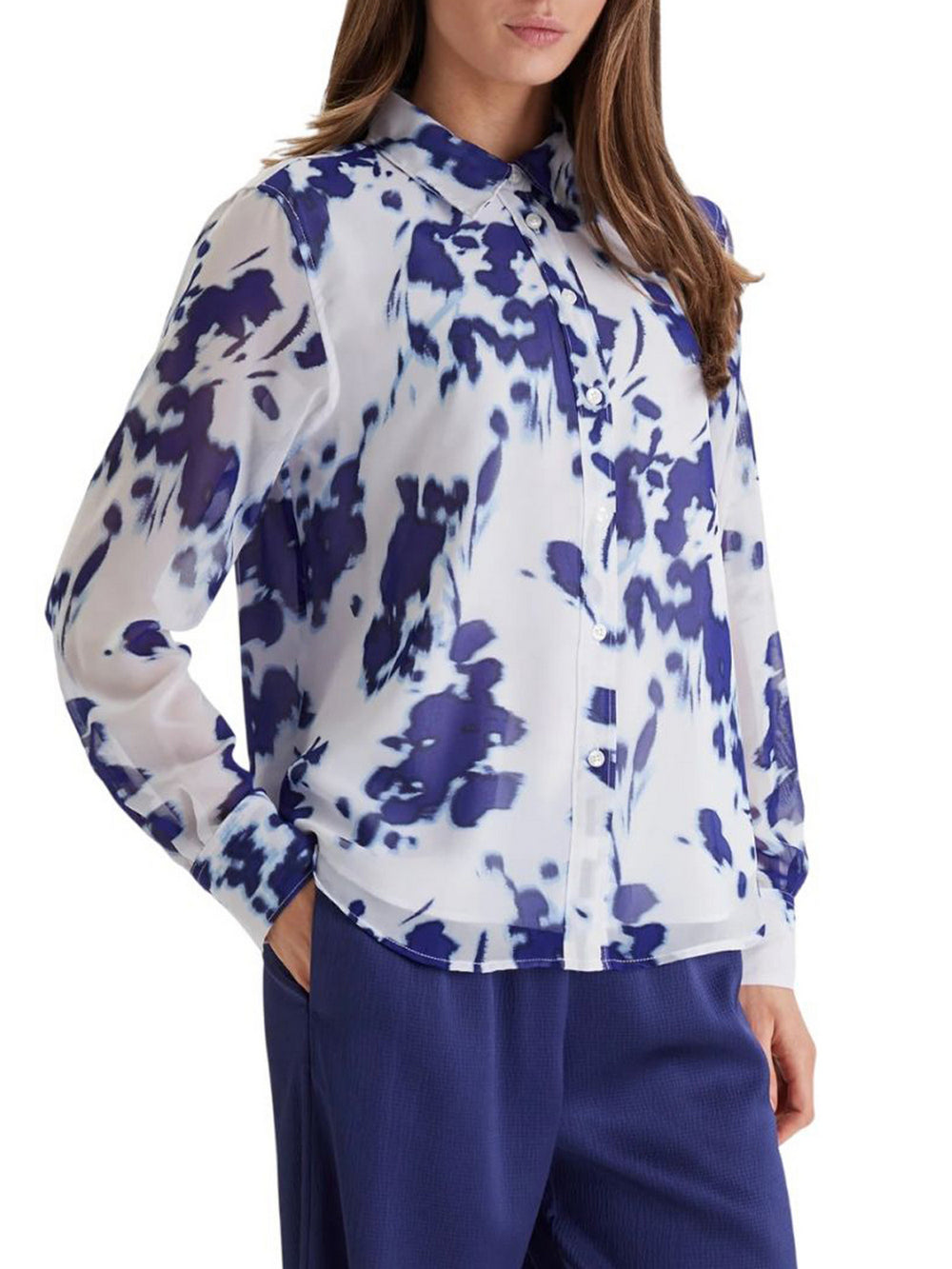 Calvin Klein Camicia Calvin Klein Printed Poly Chiffon - Multi