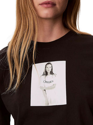 Calvin Klein T-Shirt Calvin Klein Small Kate Moss Obsession - Nero