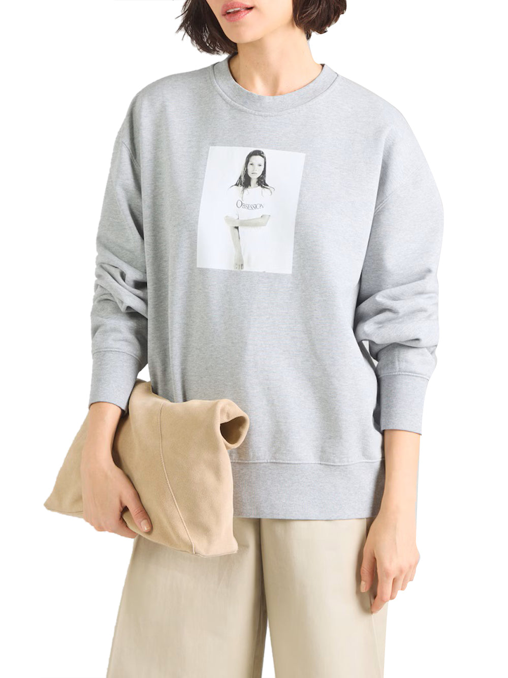 CALVIN 1LINEA 2USCITA Felpa Calvin Klein Kate Obsession - Grigio